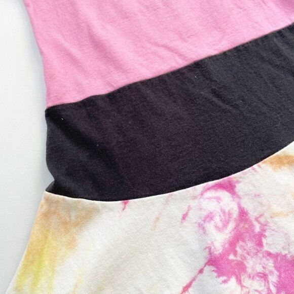 CourtneyCourtney Dress Girls 6/7 Wildcats Twirly Pink Tie Dye Handmade Upcycled - Picture 8 of 8